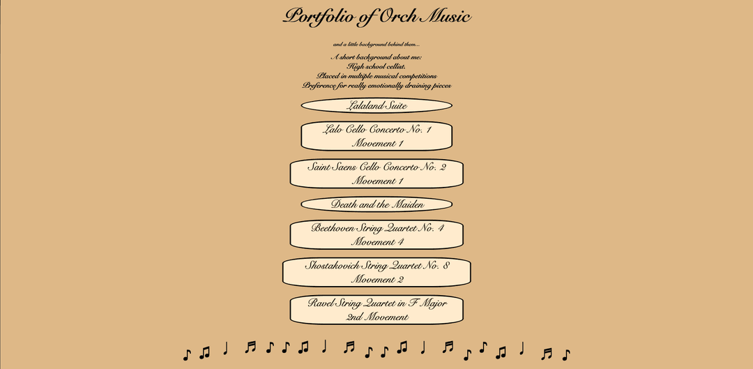 Orchestral-Pieces Project Screenshot